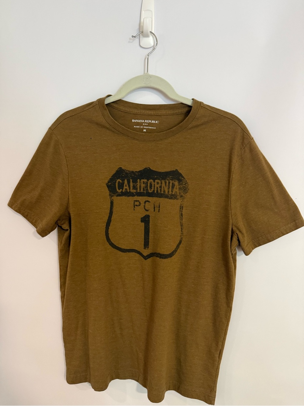 Banana Republic Brown Crewneck Graphic Tee - California PCH 1